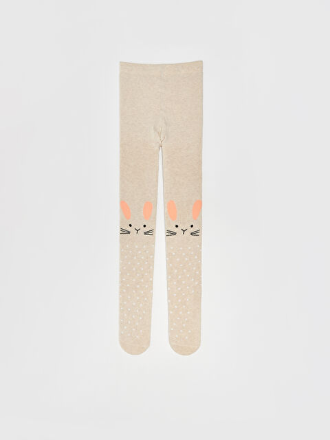 LCW Kids Desenli Kız Çocuk Havlu Külotlu Çorap - W31023Z4-L8Q