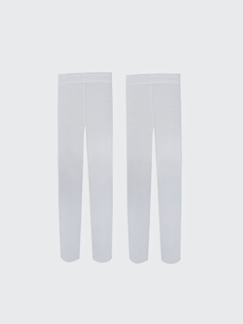 LCW Kids Basic Kız Çocuk Külotlu Çorap 2'li - W31037Z4-JYX