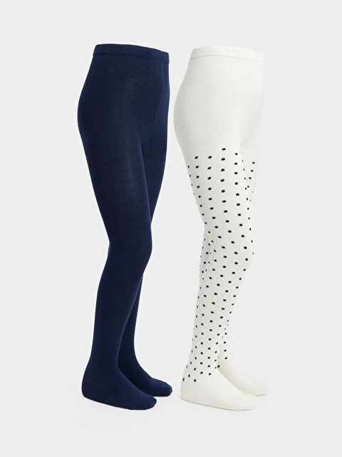 LCW Kids Kız Çocuk Külotlu Çorap 2'li - W31066Z4-EEW