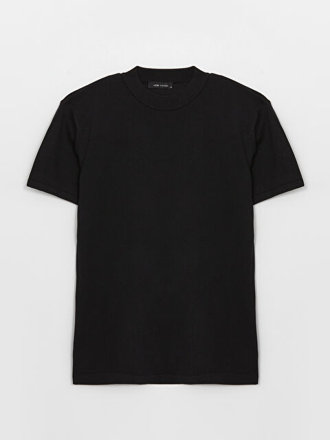 LCW Vision Yarım Balıkçı Yaka Kısa Kollu Erkek Triko Kazak - W31079Z8-CVL