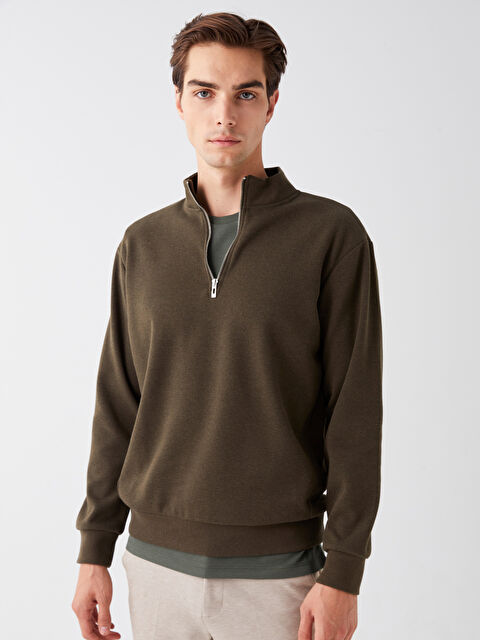 LCW Vision Dik Yaka Erkek Sweatshirt