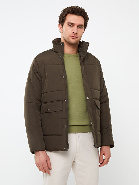 LCW ECO Standart Kalıp Dik Yaka Erkek Şişme Mont - W31461Z8-V4H