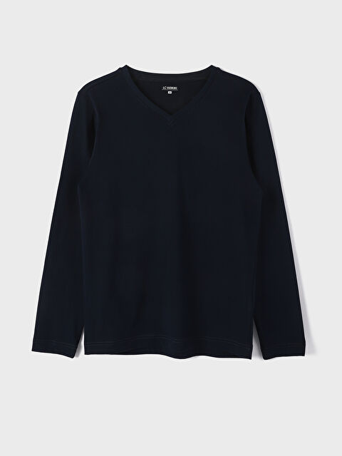 LC WAIKIKI V-Neck Long Sleeve Men's Undershirt - W31640Z8-RFF