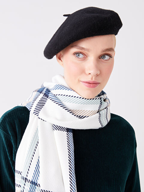 LCW ACCESSORIES Düz Kaşe Kadın Ressam Şapkası - W31802Z8-HEG