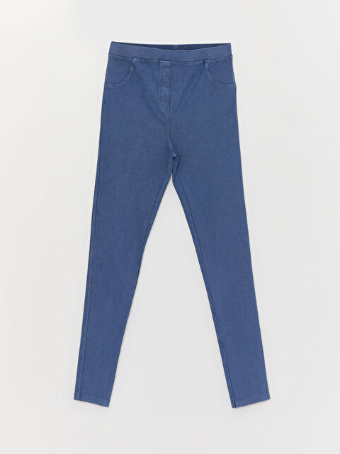 LCW Kids Beli Lastikli Basic Kız Çocuk Tayt Pantolon - W31896Z4-J0N