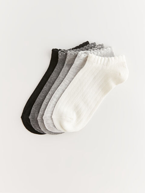 LCW DREAM Çizgili Kadın Patik Çorap 5'li - W31929Z8-FDU