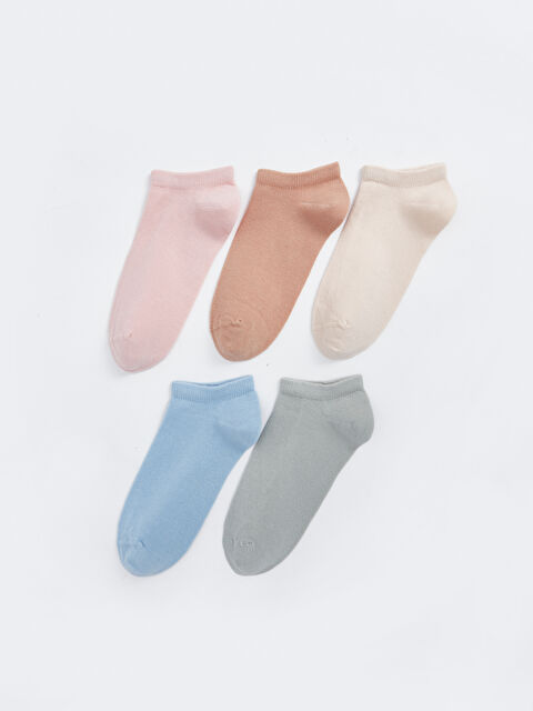 LCW DREAM Kadın Düz Patik Çorap 5'li - W31947Z8-G4V