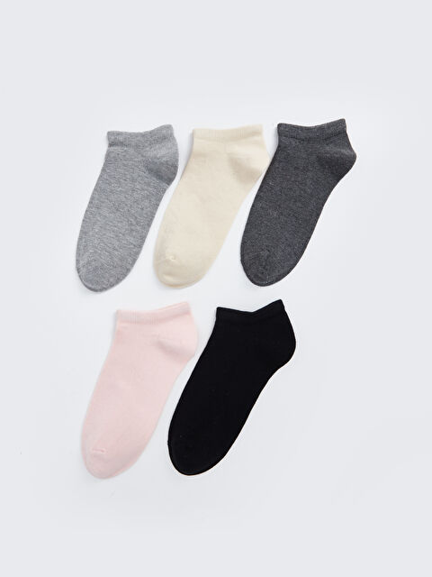 LCW DREAM Kadın Düz Patik Çorap 5'li - W31947Z8-LAL