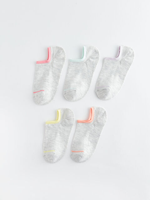 LCW DREAM Çizgili Kadın Patik Çorap 5'li - W31990Z8-J3S