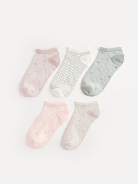 LCW DREAM Desenli Kadın Patik Çorap 5'li - W32010Z8-G4J
