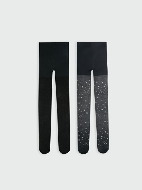 LCW Kids Kız Çocuk Külotlu Çorap 2'li - W32156Z4-J0F