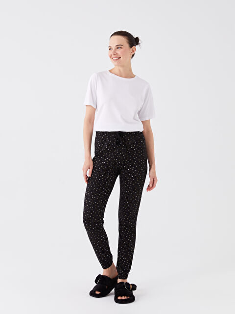 LCW DREAM Beli Lastikli Puantiyeli Kadın Pijama Alt - W32367Z8-LQJ