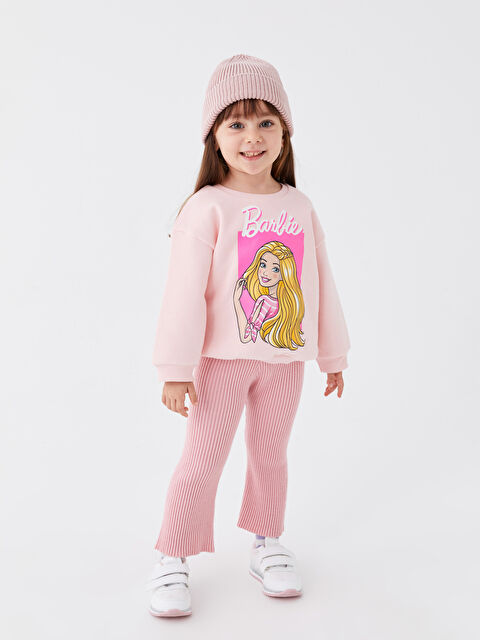 LCW Kids Beli Lastikli Yumuşak Dokulu Kız Çocuk Triko Tayt - W32425Z1-FZE