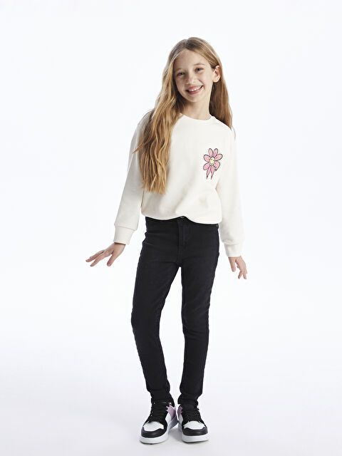 LCW Kids Skinny Fit Kız Çocuk Jean Pantolon - W32881Z4-326