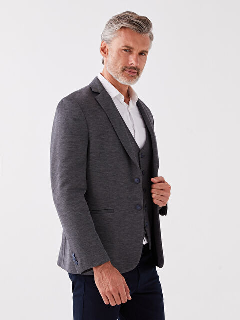 LCW BUSINESS Dar Kalıp Erkek Blazer Ceket - W33029Z8-CWN