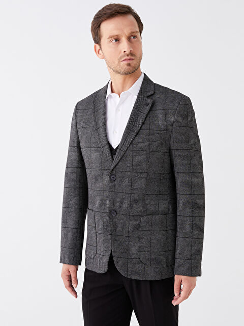 LCW BUSINESS Dar Kalıp Erkek Blazer Ceket - W33057Z8-CVL