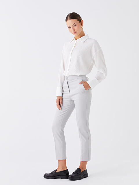 LCWAIKIKI Basic Slim Fit Women's Trousers - W34008Z8-JSB