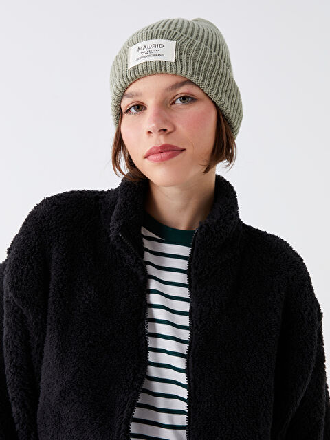 LCW ACCESSORIES Yazı Baskılı Kadın Bere - W34040Z8-GHY