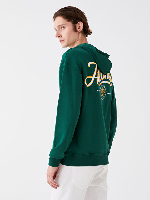 XSIDE Uzun Kollu Baskılı Erkek Hoodie - W34067Z8-VAN