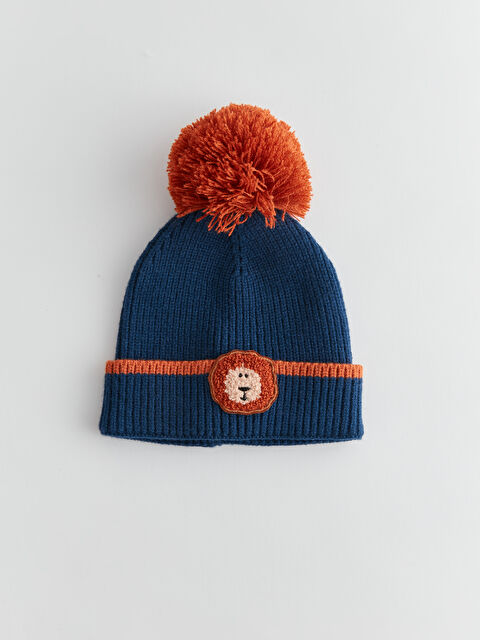 LCW baby Pom-Pom Detail Baby Boys' Beanie - W34456Z1-R4J