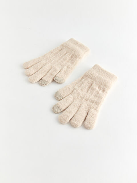 LCW ACCESSORIES Düz Parmaklı Kadın Eldiven - W34778Z8-D5R