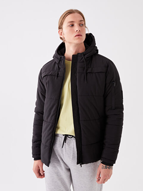 XSIDE Standart Kalıp Kapüşonlu Erkek Mont - W34826Z8-CVL