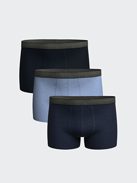 LC WAIKIKI Standart Kalıp Pamuklu Esnek Erkek Boxer 3'lü - W34901Z8-DLT