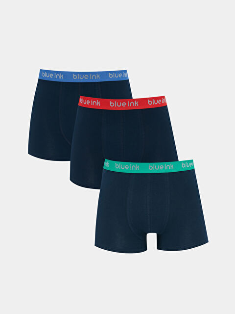 LC WAIKIKI Standart Kalıp Pamuklu Esnek Erkek Boxer 3'lü - W34902Z8-RFF