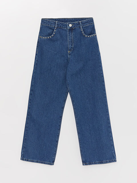 LCW Kids Wideleg Girls Jeans - W35003Z4-H45