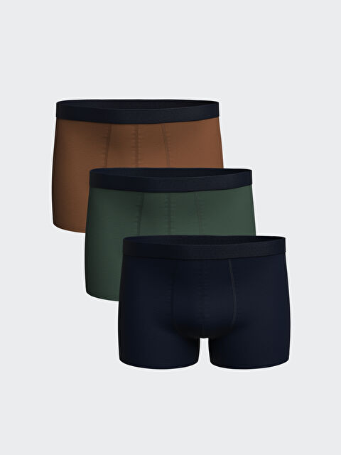 LC WAIKIKI Standart Kalıp Pamuklu Esnek Erkek Boxer 3'lü - W35012Z8-RFF
