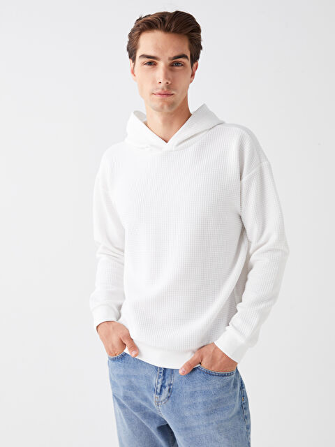 LCW Vision Uzun Kollu Erkek Hoodie - W35105Z8-R9J