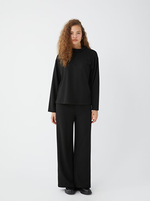 LCWAIKIKI Basic Kadın Beli Lastikli Düz Eşofman Altı - W35309Z8-CVL