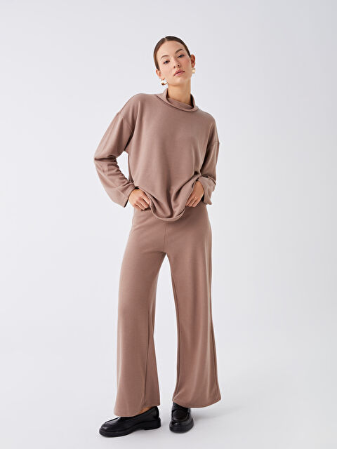 LCWAIKIKI Basic Kadın Beli Lastikli Düz Eşofman Altı - W35309Z8-GUH