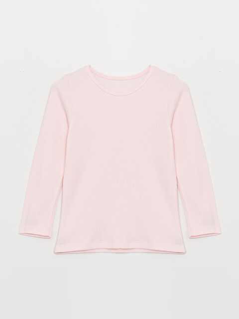 LCW Kids Bisiklet Yaka Basic Uzun Kollu Termal Kız Çocuk Fanila - W35526Z4-FSA