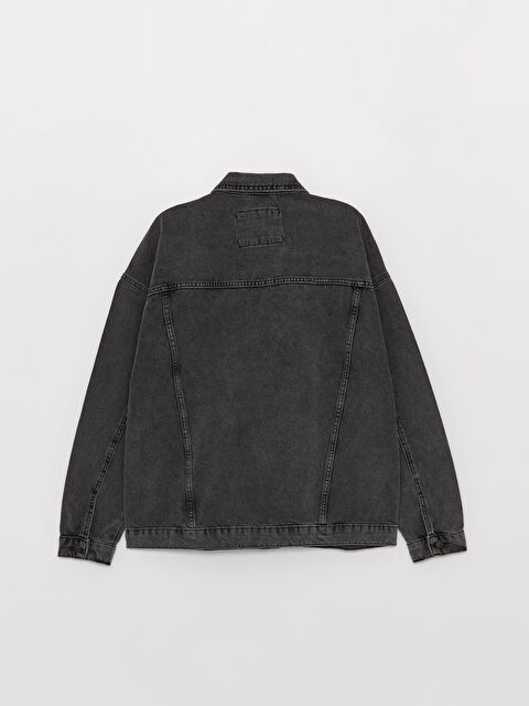 ［L］OVY Black Washed 2nd Denim Jacket Men Denim Jacket Prices and Models | LCW