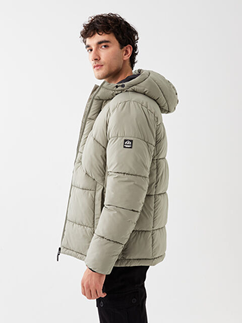 XSIDE Slim Fit Kapüşonlu Erkek Şişme Mont - W36218Z8-SD0