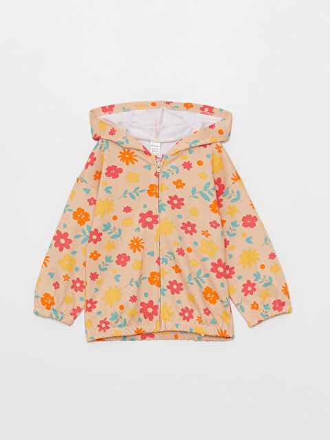 LCW Kids Kapüşonlu Uzun Kollu Kız Çocuk Fermuarlı Sweatshirt - W36277Z1-LQB