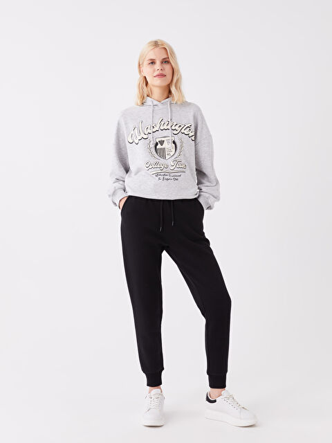 LCW Vision Kadın Beli Lastikli Düz Jogger Eşofman Altı - W36509Z8-CVL