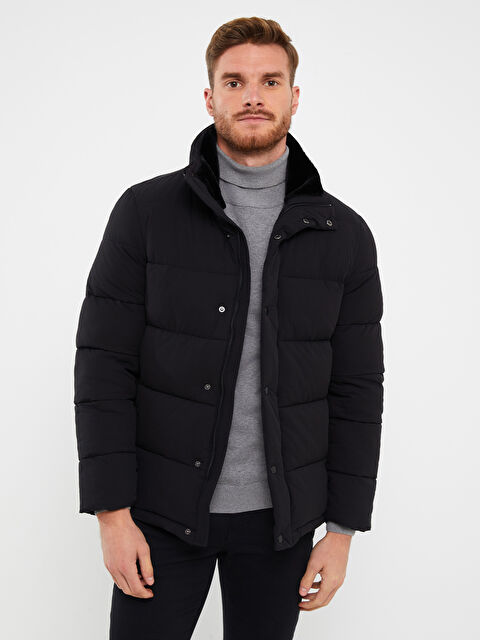 SOUTHBLUE Standard Fit Funnel Neck Men's Puffer Coat - W36623Z8-CVL