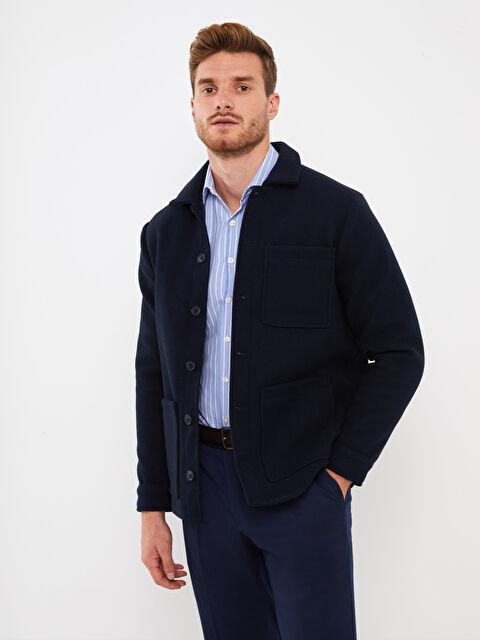 SOUTHBLUE Rahat Kalıp Gömlek Yaka Erkek Mont - W36636Z8-RFH