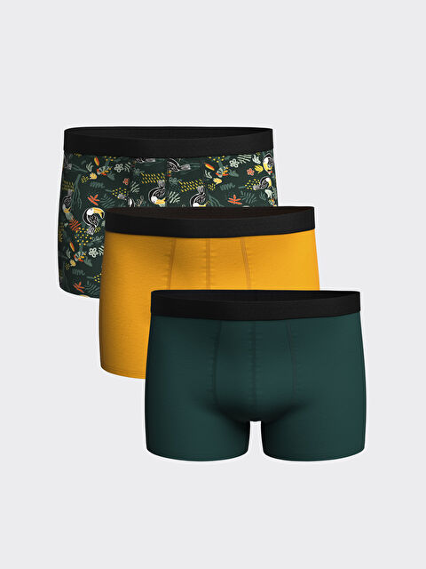 LC WAIKIKI Standart Kalıp Pamuklu Esnek Erkek Boxer 3'lü - W36751Z8-LRR
