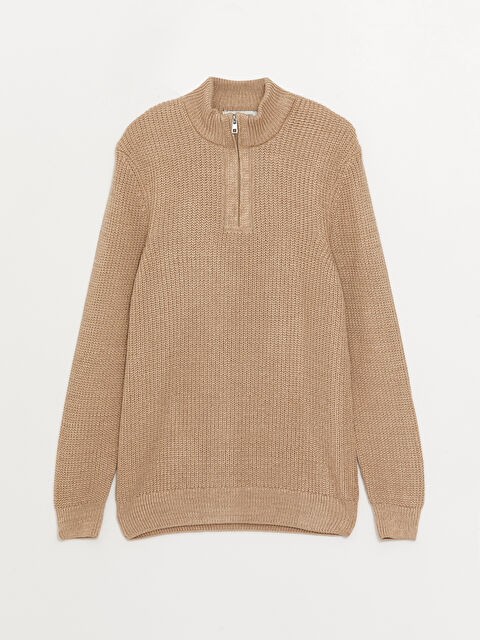 SOUTHBLUE Dik Yaka Uzun Kollu Erkek Triko Kazak - W37270Z8-L8Q