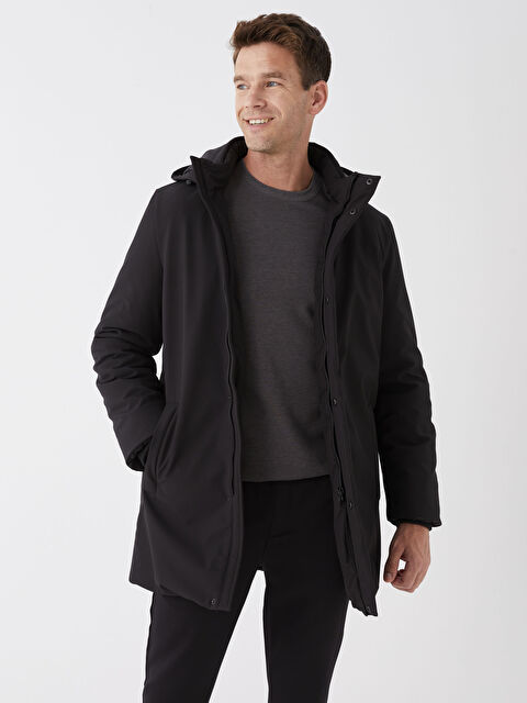 SOUTHBLUE Standart Kalıp Kapüşonlu Erkek Parka - W37464Z8-CVL