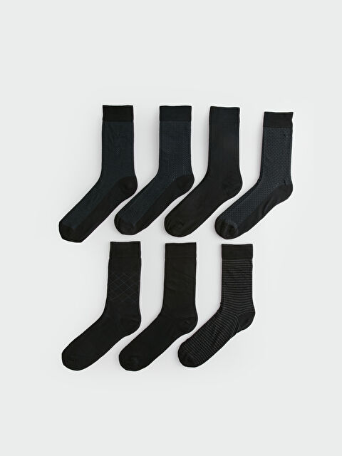 LCW ACCESSORIES Desenli Erkek Bambu Soket Çorap 7'li - W37555Z8-K00