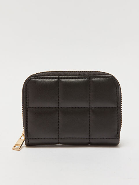 LCW ACCESSORIES Deri Görünümlü Kapitoneli Kadın Cüzdan - W37733Z8-HUC