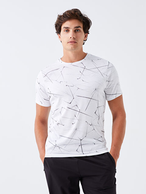 XSIDE ACTIVE Bisiklet Yaka Kısa Kollu Erkek Spor Tişört - W37802Z8-LU7