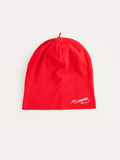 LCW baby Atatürk Baskılı Erkek Bebek Bere - W37843Z1-HJY