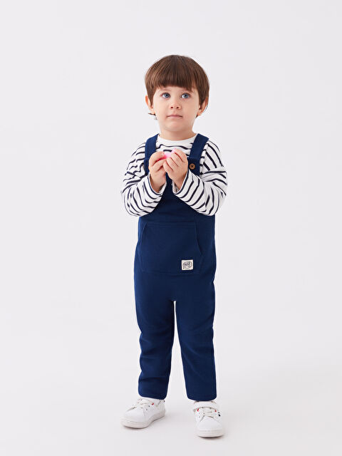 LCW baby Square Collar Baby Boys' Dungarees - W37859Z1-JC7