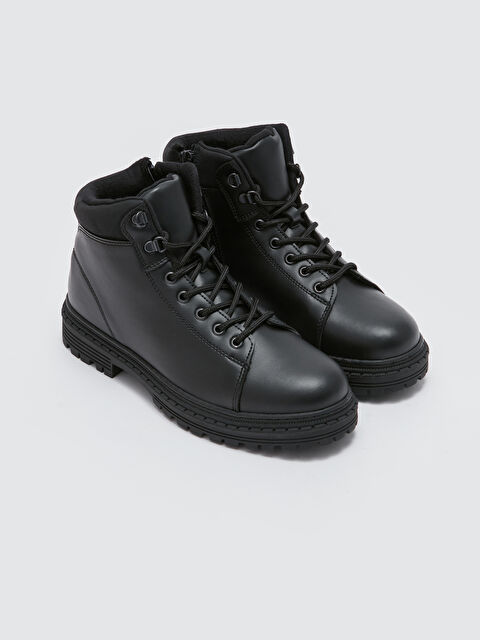 LCW STEPS Bağcıklı Deri Görünümlü Erkek Bot - W37971Z8-HUC