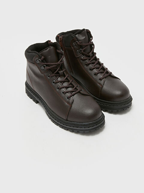 LCW STEPS Bağcıklı Deri Görünümlü Erkek Bot - W37971Z8-SFT